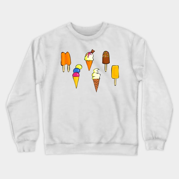 cartoon food Crewneck Sweatshirt by Grazia